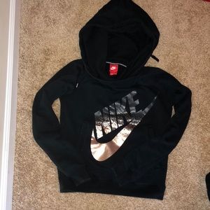 Black & Gold Nike Hoodie XS